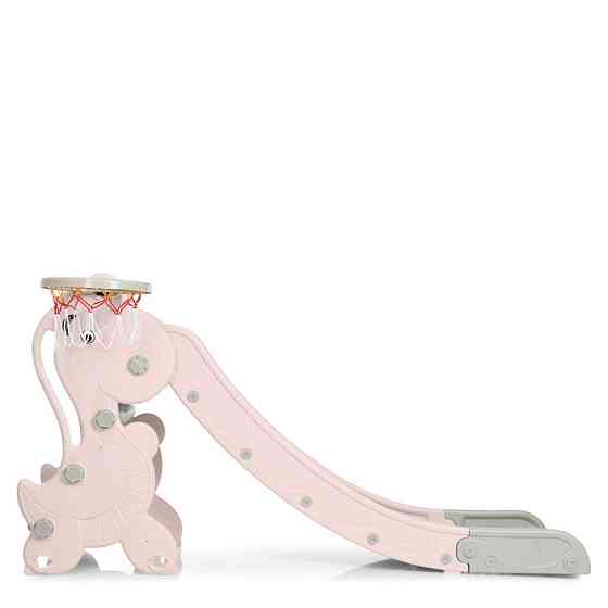 Дитяча гірка YG2020-2-1-8 пластик, з баскетбольним кільцем Вінниця