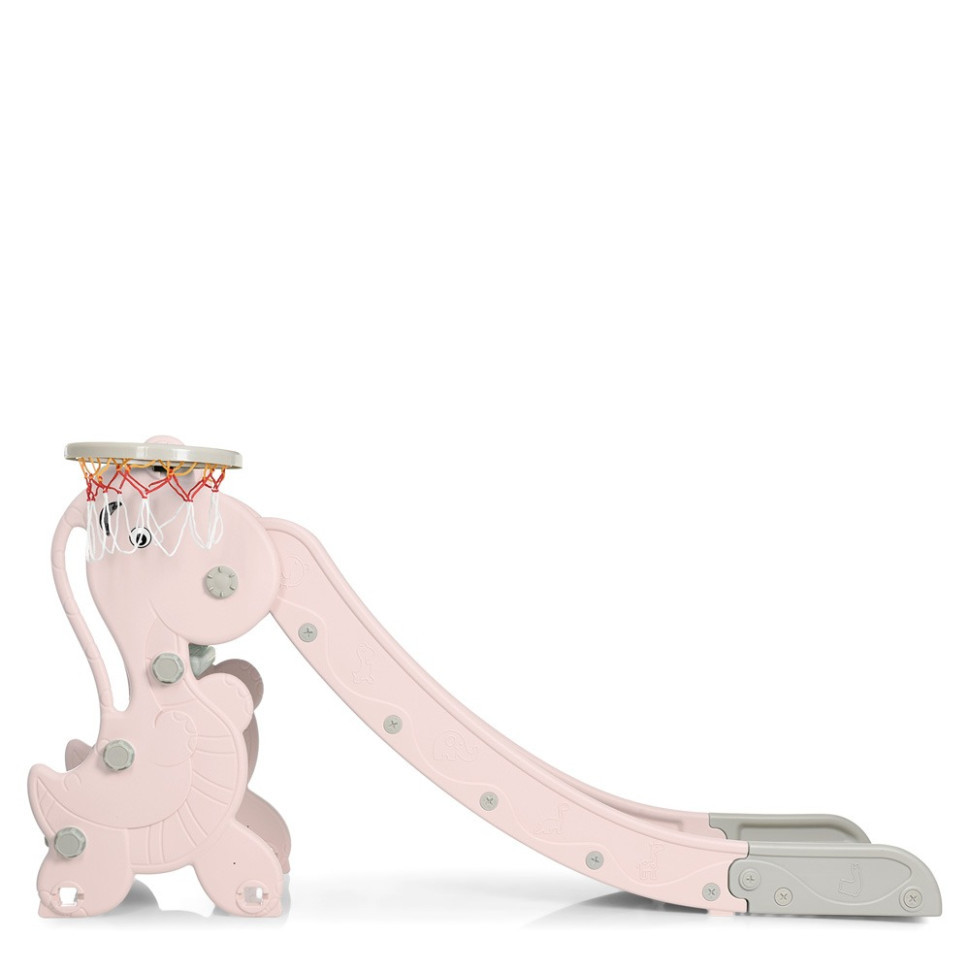 Дитяча гірка YG2020-2-1-8 пластик, з баскетбольним кільцем Вінниця - фото 2