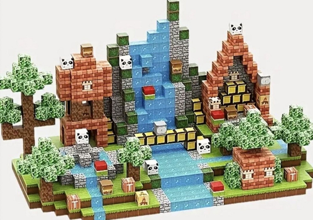 Магнітні блоки майнкрафт, конструктор, minecraft, магнитный ,my word Харьков - изображение 2