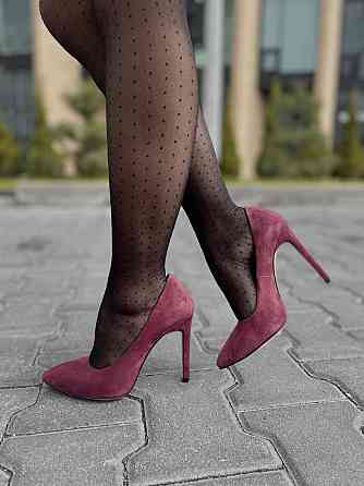 Nivelle Туфлі жіночі NIVELLE бордові натуральна замша каблук 11 см 35р.37р. (5249) Коломия