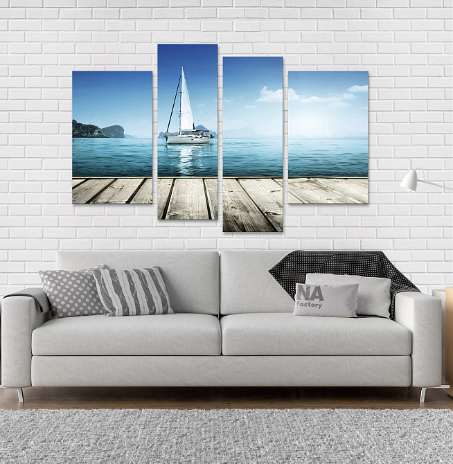 Модульна картина Море Яхта Art-51_4 Київ - фото 2
