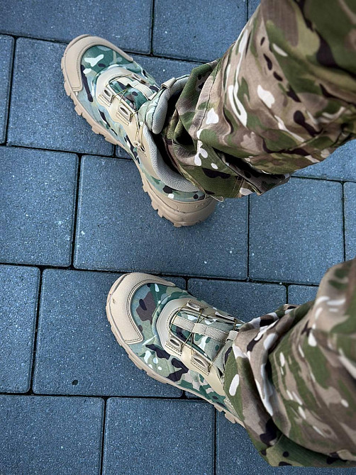 Тактические демисезонные военные ботинки мультикам для мужчин износостойкая обувь весна-осень прошитые Львов - изображение 5