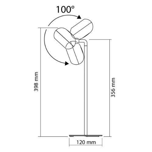Лампа настільна LED 3W 3000-5500K 220V з акумулятором чорний VLE-TF18B Videx Житомир - изображение 10