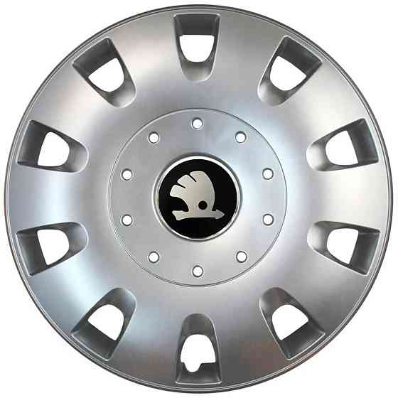 Автомобильные модельные колпаки R16 Skoda 401 4шт, SJS, серебряные Киев