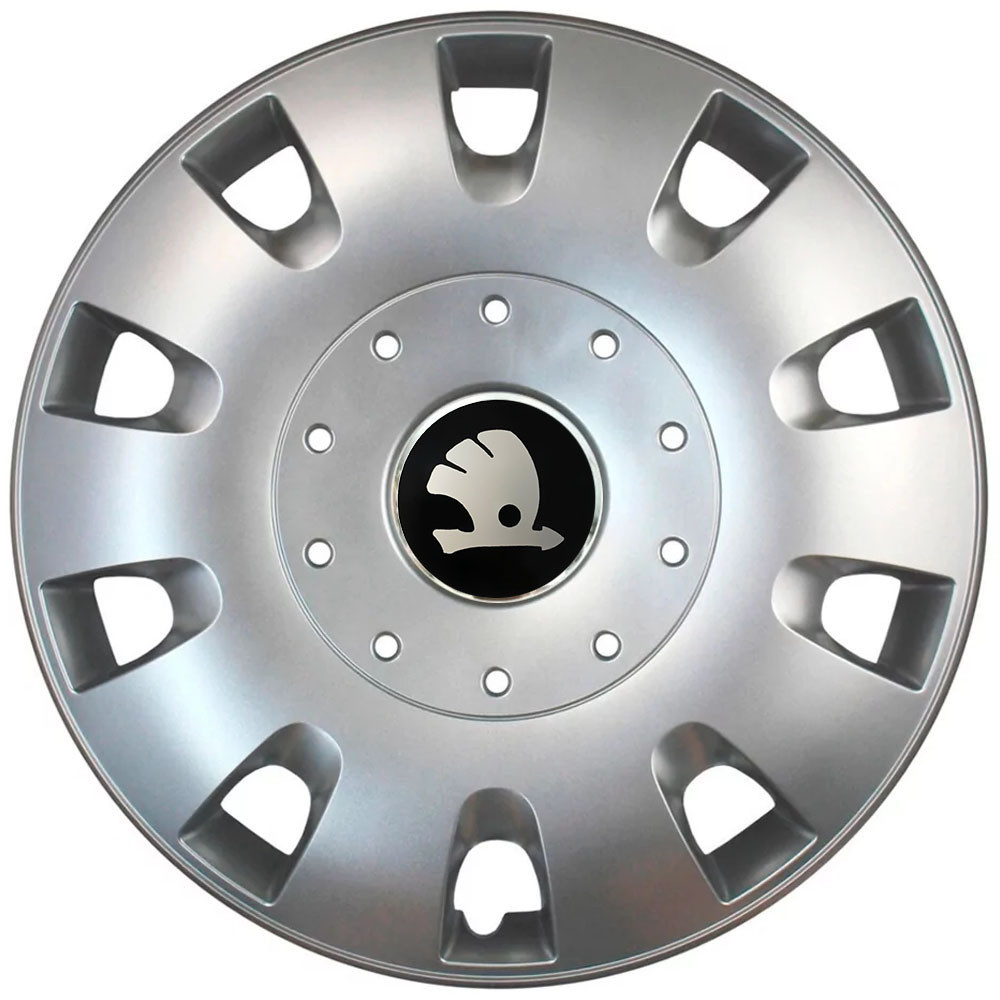 Автомобильные модельные колпаки R16 Skoda 401 4шт, SJS, серебряные Киев - изображение 1