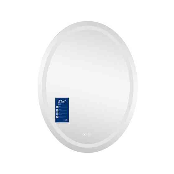 Дзеркало настінне овальне сенсорне Qtap Mideya (MI7) 600х800 з LED-підсвіткою Touch, з антизапотіванням Харків