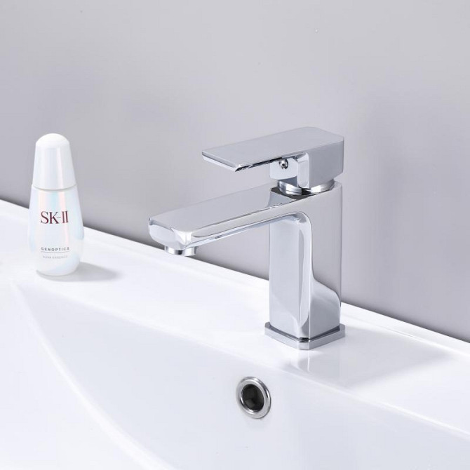 Змішувач Lidz Dozorca LDDOZ001CRM45403 (k35) для раковини, одноважільний, низький, цинк, Chrome Харків - фото 5
