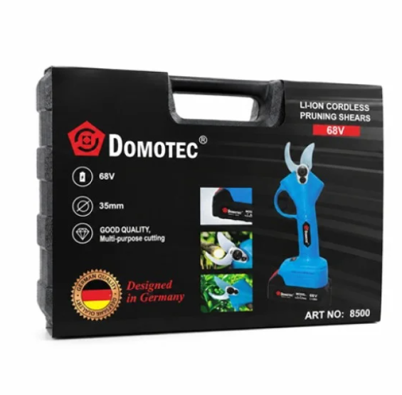 Секатор акумуляторний DOMOTEC 68V для обрізки гілок та чагарників, в кейсі, садовий інструмент Одеса - фото 8