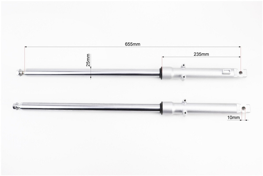 Амортизатор передній (пір'я), лев., правий. к-кт L-655мм D-25мм (пружина всередині) Київ - фото 2