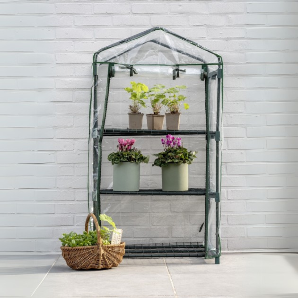 Теплица на 3 яруса портативная мини теплица,парник для цветов проращивания саженцев,расады на молнии Каменец-Подольский - изображение 9