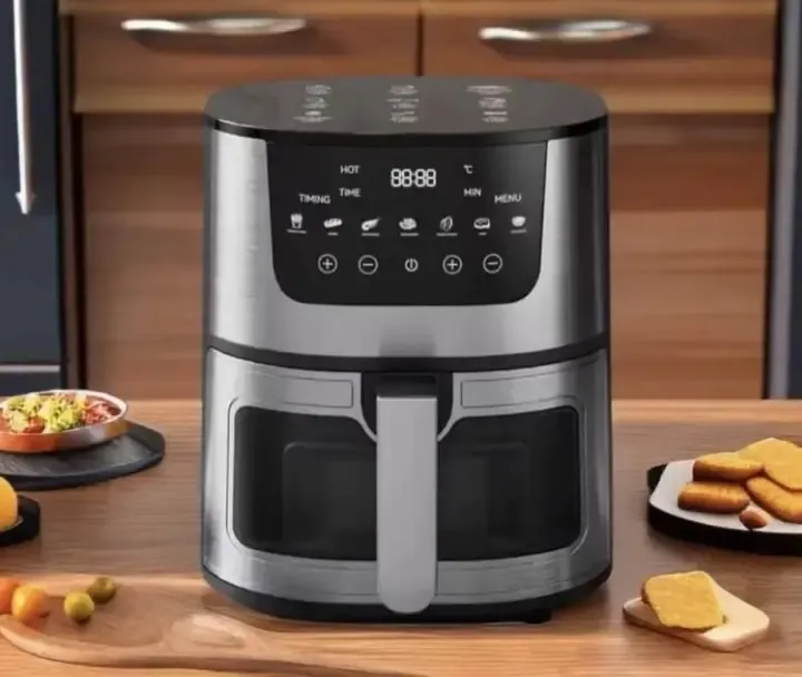 Аэрогриль Rainberg RB 2268 4200W аэрофритюрница безмасляная для приготовления без масла с регулировкой температуры 8 л Коломия - фото 2