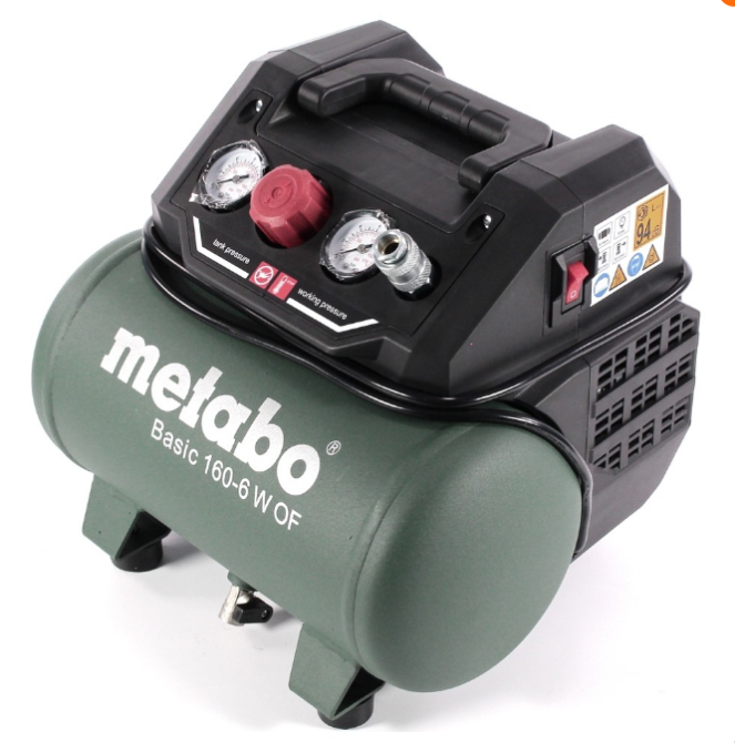 Компресор переносний Metabo Basic 160-6 W OF (601501000): 160 л/хв., 900Вт, 6 бар Київ - фото 11
