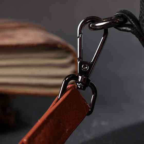 Женская сумка в винтажном стиле из натуральной кожи Vintage 22349 Черная Киев