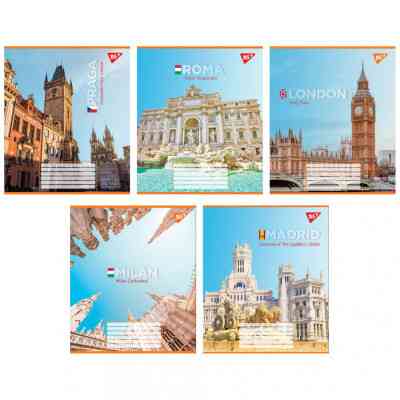 Зошит Yes Greatest cityes 96 аркушів лінія (767179) Вінниця