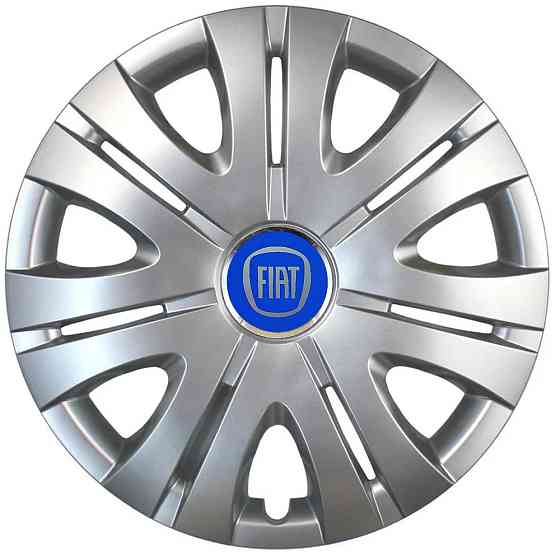 Автомобільні модельні ковпаки R15 Fiat (синій) 317 4шт, SJS, сріблясті Вінниця