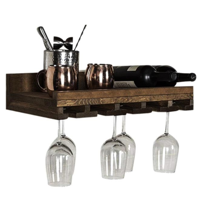 Настінна винна полиця "Райготе" капучино Миколаїв - фото 1