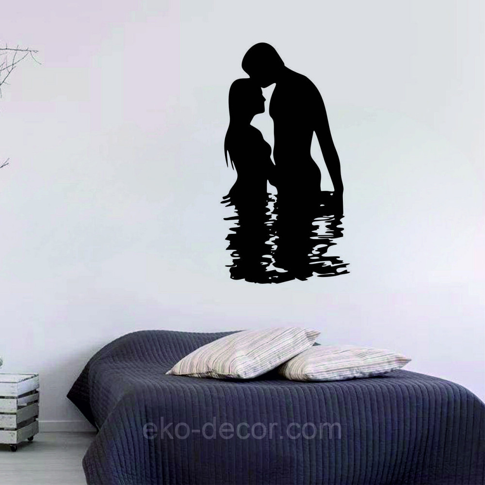 Декоративное настенное Панно «Он и Она», Декор на стену 90*48 см, Черный Киев - изображение 1