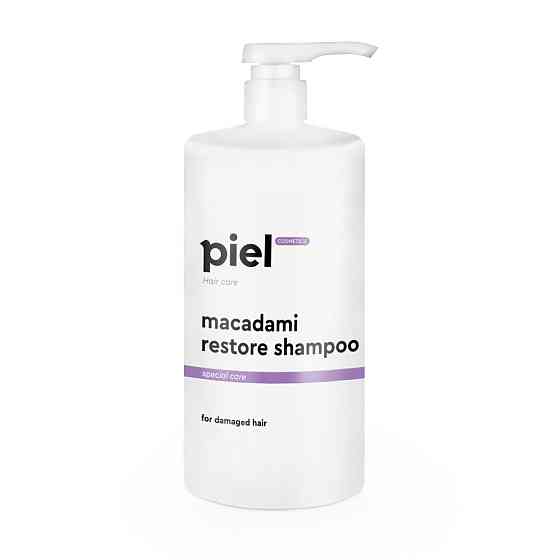 Bосстанавливающий шампунь для поврежденных волос Piel Macadami Restore Shampoo 1000 мл Днепр