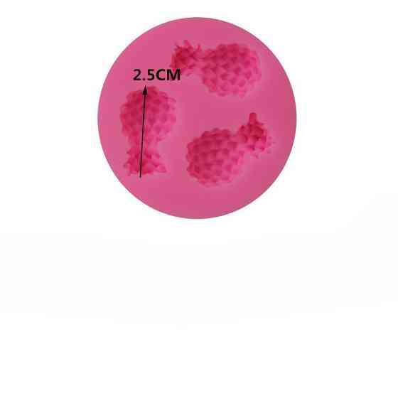 Молд силіконовий Ананаси 55 мм рожевий Київ