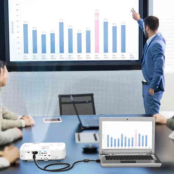 Кабель DVI-D 24M - 24M, 8.0 м, 2K 60Hz обплетення, з феритами Vention Винница