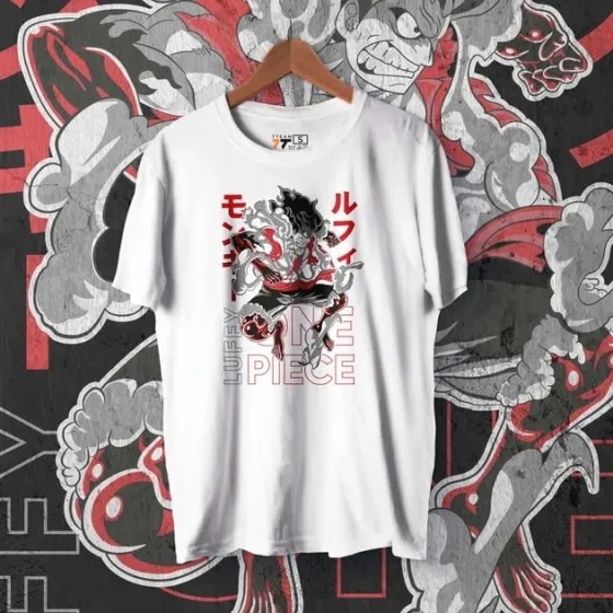 Футболка чоловіча з  принтом Ван Пис Gear 4 Розмір 48 Anime0190 Дніпро