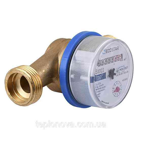 Счетчик холодной воды ECOSTAR DN20 3/4″ без штуцера L130 E-C 4,0 Черновцы