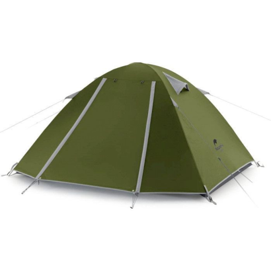 Двомісний намет Naturehike P-Series NH18Z022-P 210T 65D (Темний хакі) Вінниця