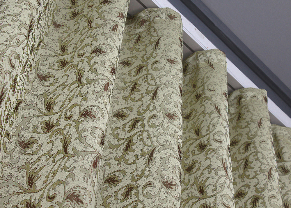 Комплект коротких штор VR-Textil Жаккард № 1585ш Бежевый 145х170 см 2 шт (35-0283) Киев - изображение 8