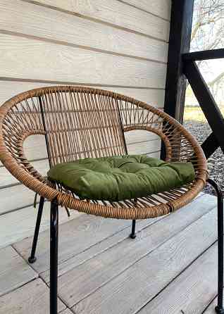 Подушка для стільців (40x40х5 см) Decorator Velour колір оливковий 84-119 Київ