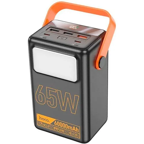 Універсальна зарядна батарея Hoco J110A 60000mAh Powerful PD65 LCD (Чорний) Вінниця