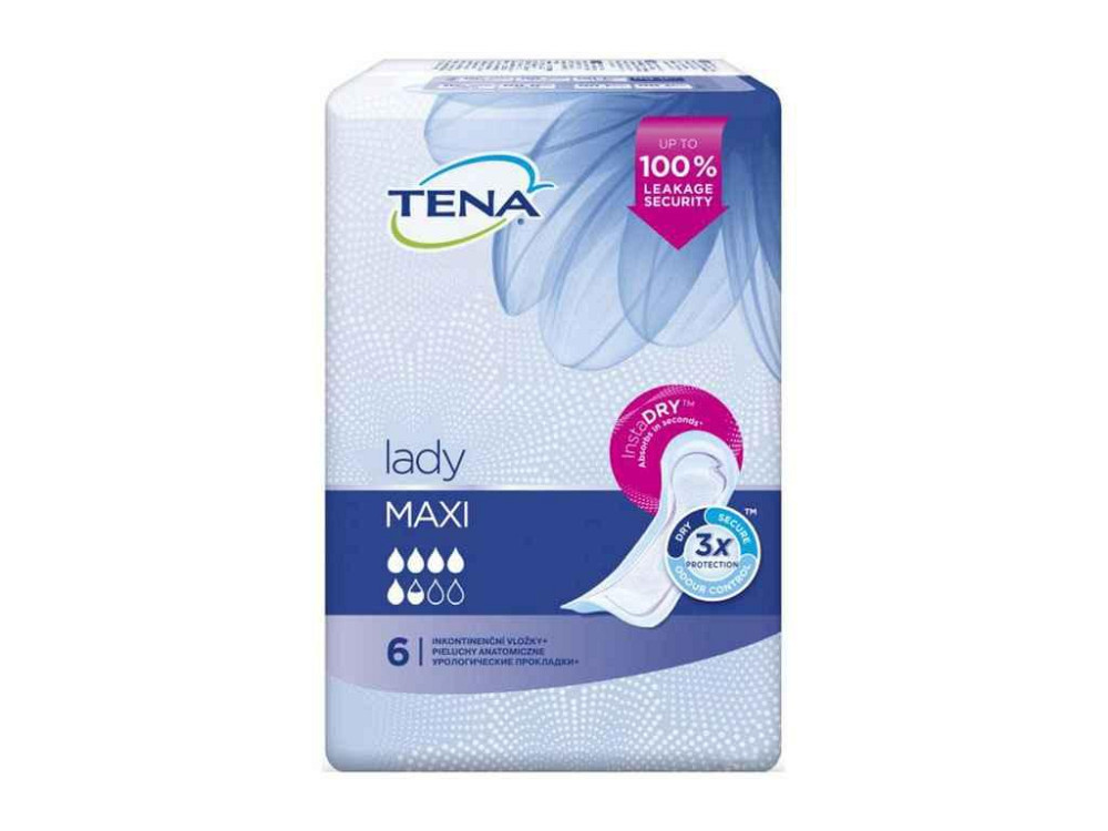 Гігієнічні прокладки 6шт Lady Maxi InstaDry 5,5кр ТМ TENA Київ - фото 1