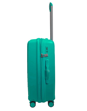Чемодан пластиковый AIRTEX 280 средний бирюзовый Киев - изображение 4