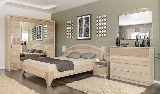 Кровать ортопед (без ламелей)  Аляска Дуб самоа / Капучино Львов