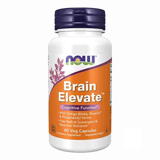 Витамины для памяти и мозга Now Brain Elevate 60 vcaps Киев