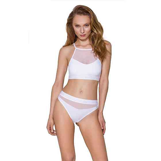 Трусики з прозорою вставкою Passion PS006 PANTIES S, white Sex Aura Київ