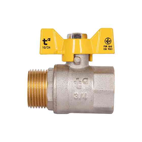 Кран кульовий Thermo Alliance Base 3/4" ВН для газу (метелик) SD607G20 Київ