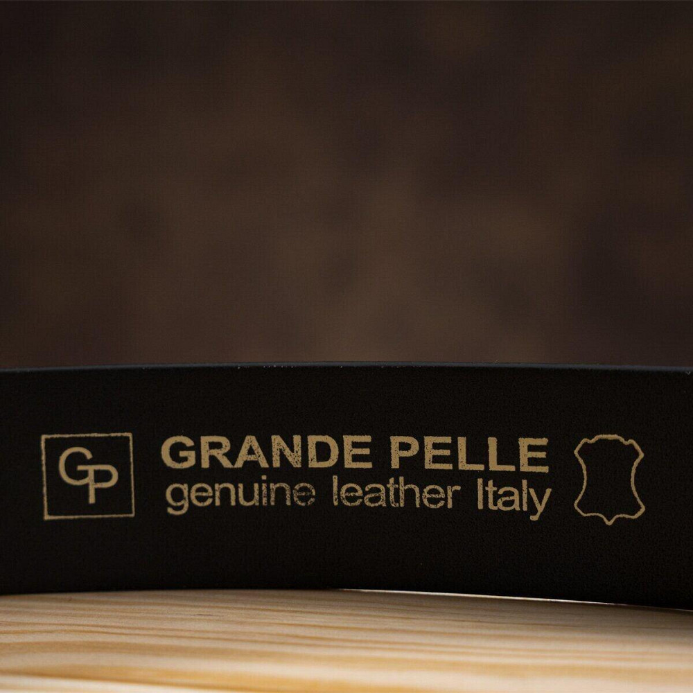 Ремень мужской GRANDE PELLE 11032 Черный Киев - изображение 3