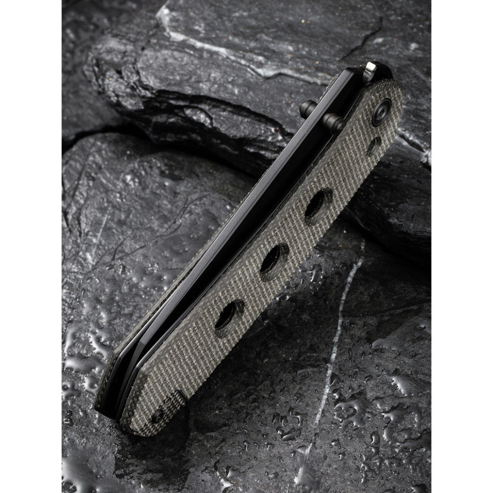 Ніж складаний туристичний Civivi Vision FG, (8.9 см) Nitro-V / Micarta темно-сірий Київ - фото 15