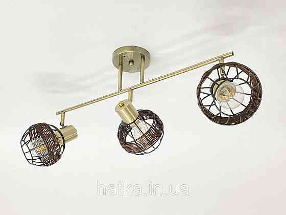 Стельова люстра на 3 плафони 91180L/3 бронза Київ