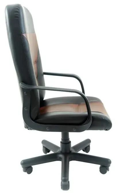 Офісне Крісло Керівника Richman Siesta Titan Firenze-Black Пластік Річ М1 Tilt Чорно-коричневий Київ - фото 3