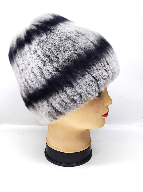 Шапка женская меховая сноп Каролина Шиншиловый Харьков - изображение 7