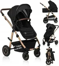 Дитяча коляска Lionelo Lo-Amber Black Onyx Głęboko Spacerowy Київ