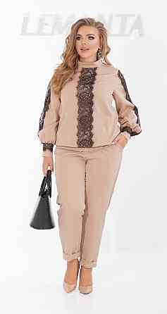 Гарний брючний костюм із мереживом великого розміру Київ