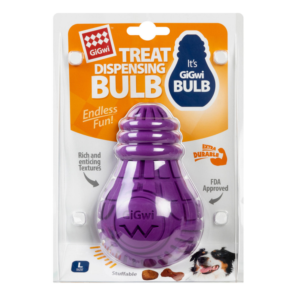 Игрушка для собак Лампочка резиновая GiGwi Bulb Rubber, резина, L, фиолетовая Киев - изображение 2