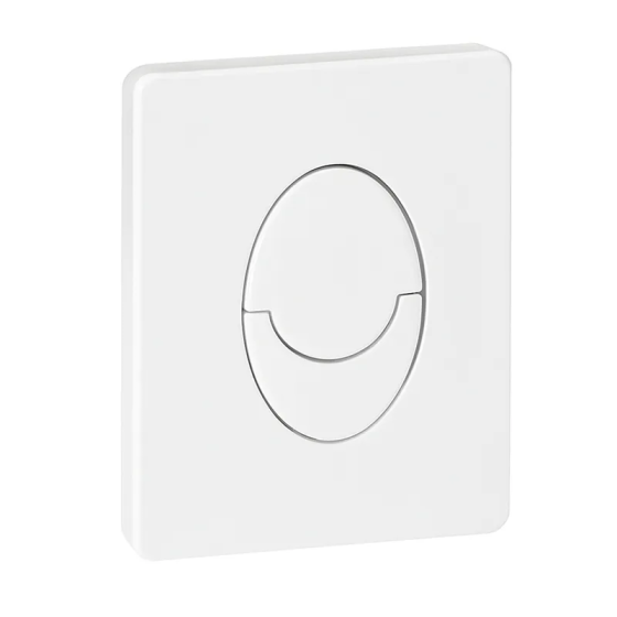 Панель змиву пластикова Koer KT-0606-03 157x198x3mm, кнопка закруглена (колір білий) (KR5713) Київ