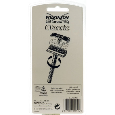 Бритва Wilkinson Sword Classic Double Edge Razor + 5 сменных лезвий (4027800015504) Винница - изображение 8