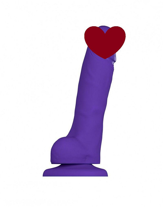 Реалистичный фаллоимитатор Strap-On-Me SOFT REALISTIC DILDO Violet - Size M Sex Aura Киев - изображение 1