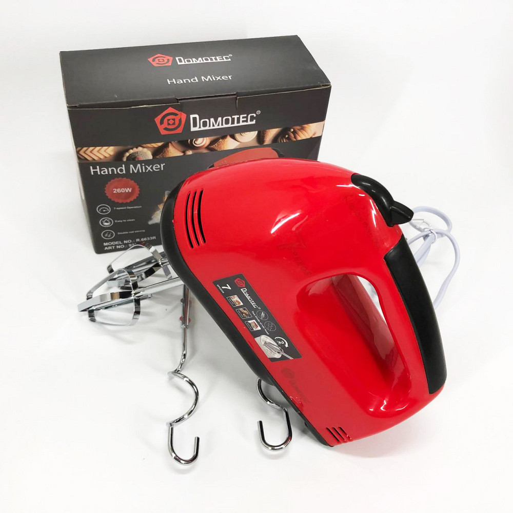 Миксер для кухонной работы DOMOTEC, Миксер для еды ручной мощный кухонный FJ-68 Львов - изображение 3