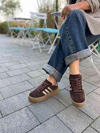 Кеди жіночі Notta bene шоколадні замша натуральна (K-0524) Київ