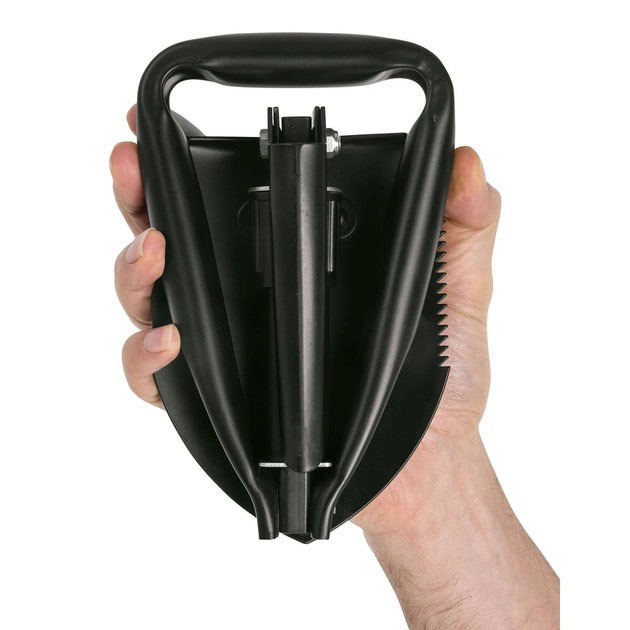Лопата туристична багатофункціональна Shovel 009, міні лопата для кемпінгу, саперна лопата. WJ-952 Колір: чорний Київ - фото 5